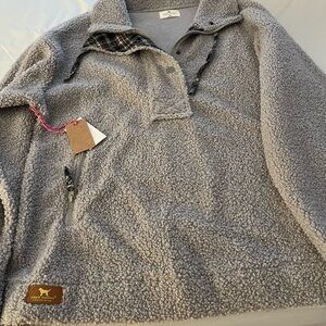 Simply Southern Gray Fleece Pullover